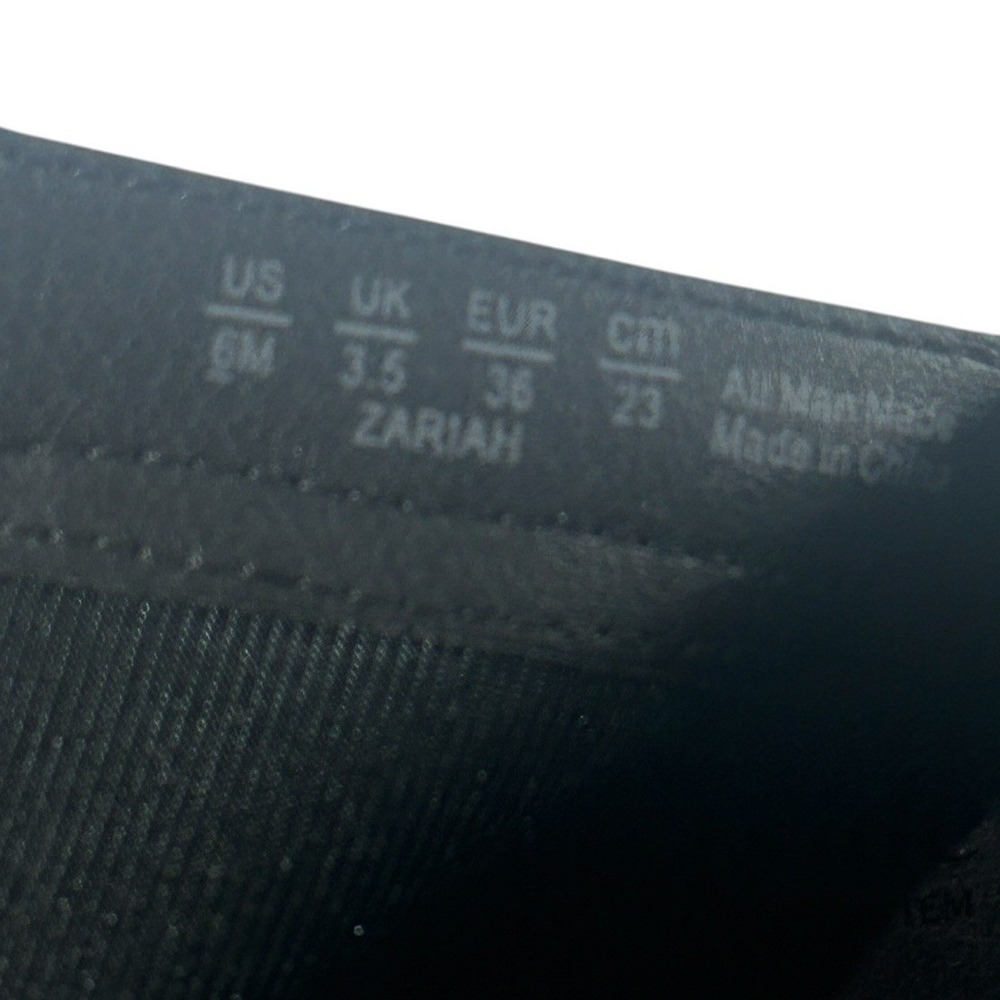 LifeStride Velocity 2.0 Black Wedge Ankle Boots Zipper Strappy Heel Size 6 - Picture 9 of 10